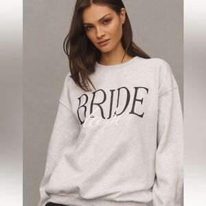 Anthropologie bride to be crew neck XS